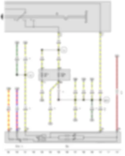 Wiring Diagram  VW AMAROK 2011 - Light switch - Switch and instrument illumination regulator - Headlight range control regulator - Fuse 28 on fuse holder C