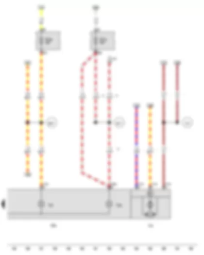 Wiring Diagram  VW AMAROK 2010 - Front right headlight - Fuse 32 on fuse holder C - Fuse 55 on fuse holder C