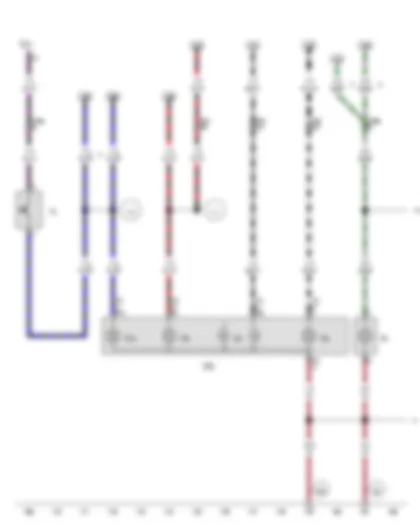 Wiring Diagram  VW AMAROK 2010 - Reversing light switch - Left tail light - Fuse 3 on fuse holder C - Left number plate light