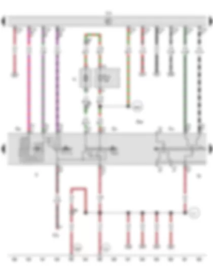 Wiring Diagram  VW AMAROK 2010 - Turn signal switch - Steering column combination switch - Washer pump