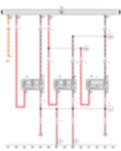 Wiring Diagram  VW AMAROK 2011 - Front interior light - Centre interior light