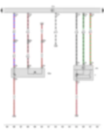 Wiring Diagram  VW AMAROK 2011 - Hazard warning lights button - Windscreen wiper motor