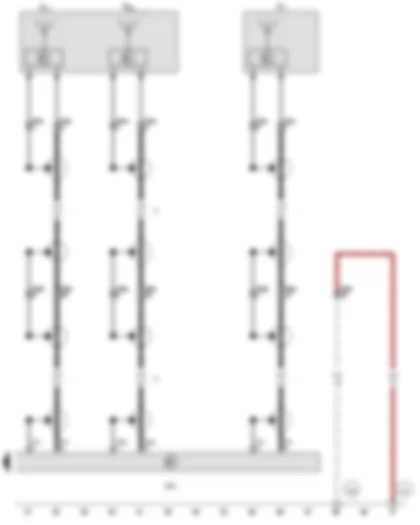 Wiring Diagram  VW AMAROK 2012 - Control unit with display for radio and navigation - Aerial - GPS aerial