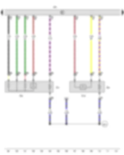 Wiring Diagram  VW AMAROK 2012 - Lambda probe - Lambda probe after catalytic converter - Engine control unit