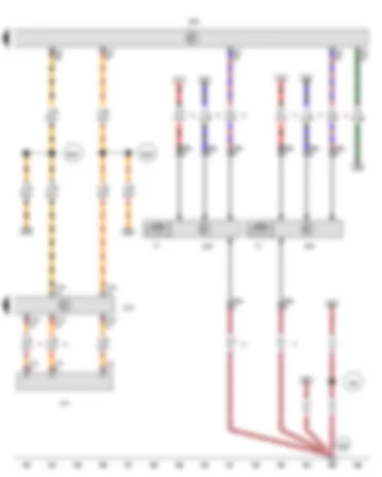 Wiring Diagram  VW AMAROK 2011 - Radiator fan control unit - Engine control unit - Radiator fan