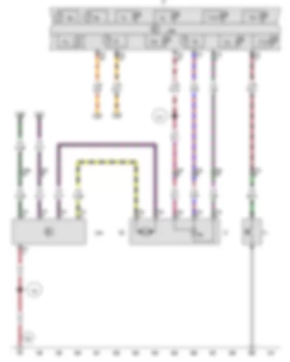 Wiring Diagram  VW AMAROK 2012 - Oil pressure switch - Fuel system pressurisation pump - Fuel pump control unit - Dash panel insert