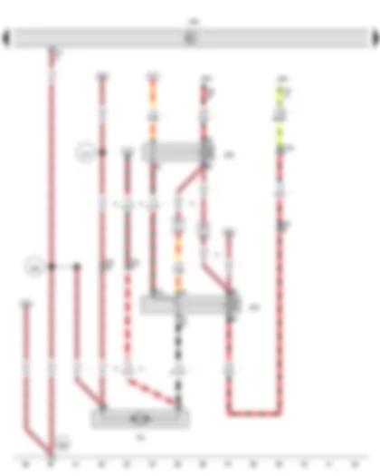 Wiring Diagram  VW AMAROK 2011 - Auxiliary heater control unit - Continued coolant circulation pump