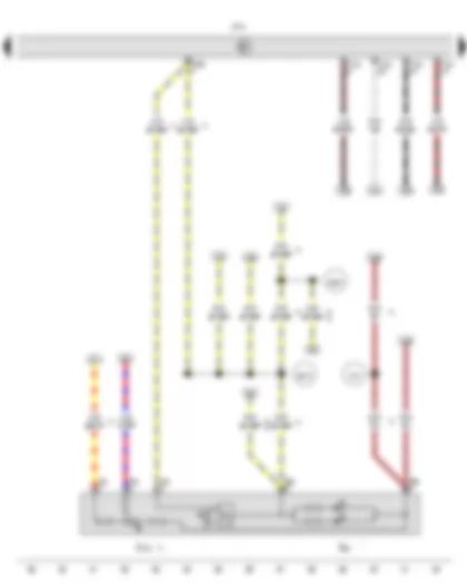 Wiring Diagram  VW AMAROK 2012 - Switch and instrument illumination regulator - Headlight range control regulator - Onboard supply control unit