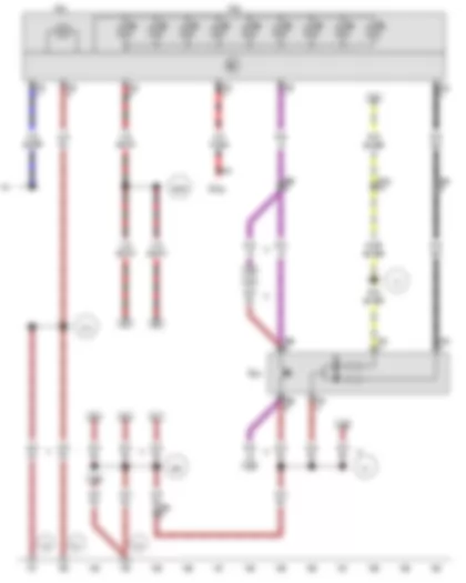 Wiring Diagram  VW AMAROK 2012 - Load area illumination switch - Additional brake light bulb - Load area illumination bulb