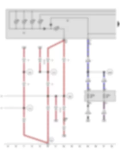 Wiring Diagram  VW AMAROK 2012 - Light switch - Light switch illumination bulb - Fuse 26 on fuse holder C - Fuse 27 on fuse holder C