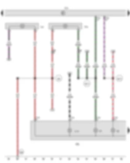 Wiring Diagram  VW AMAROK 2012 - Right fog light bulb - Front right headlight - Right turn signal repeater bulb