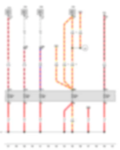 Wiring Diagram  VW AMAROK 2012 - Auxiliary heater control unit - Rear left door control unit - Rear right door control unit - Onboard supply control unit - Load area illumination bulb