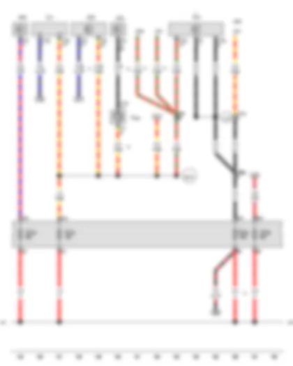 Wiring Diagram  VW AMAROK 2012 - Coil connector - Control unit in dash panel insert - Multifunction steering wheel control unit - Transfer box control unit