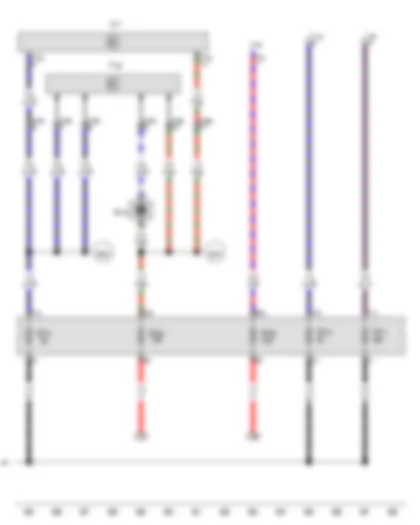 Wiring Diagram  VW AMAROK 2012 - Tiptronic switch - Automatic gearbox control unit - Ignition key withdrawal lock solenoid - Fuse 70 on fuse holder C - Fuse 71 on fuse holder C - 6-pin connector - 10-pin connector