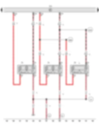 Wiring Diagram  VW AMAROK 2012 - Front interior light - Centre interior light