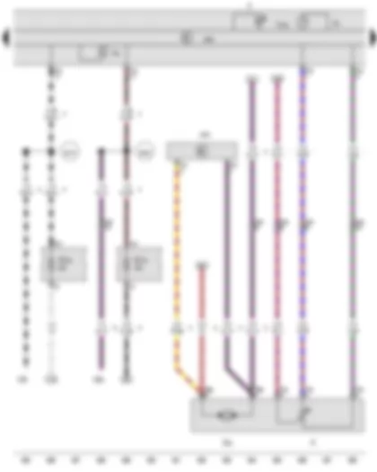 Wiring Diagram  VW AMAROK 2012 - Fuel gauge - Fuel pump - Ignition and starter key warning system buzzer and gong - Fuel pump control unit - Dash panel insert - Reserve fuel warning lamp