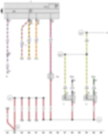 Wiring Diagram  VW AMAROK 2012 - Parking brake contact switch - Dash panel insert - Radio - Electric socket - Cigarette lighter