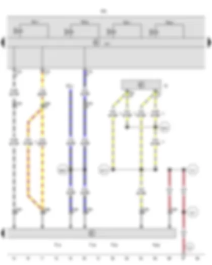 Wiring Diagram  VW AMAROK 2012 - Light switch - Tiptronic switch - Gearbox