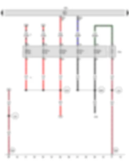 Wiring Diagram  VW AMAROK 2012 - Engine control unit - Heater element for crankcase breather - Fuse 3 on fuse holder C - Fuse 10 on fuse holder C - Fuse 15 on fuse holder C - Fuse 23 on fuse holder C - Fuse 25 on fuse holder C