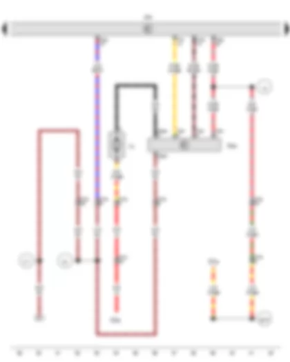 Wiring Diagram  VW AMAROK 2013 - Sender for front Bitron blower regulation - Climatronic control unit - Fresh air blower