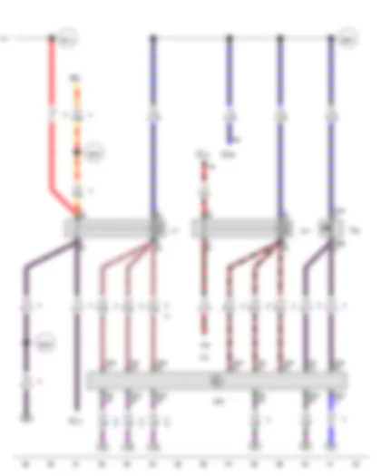 Wiring Diagram  VW AMAROK 2013 - Clutch pedal switch - Fuel pump relay - Terminal 30 voltage supply relay - Engine control unit