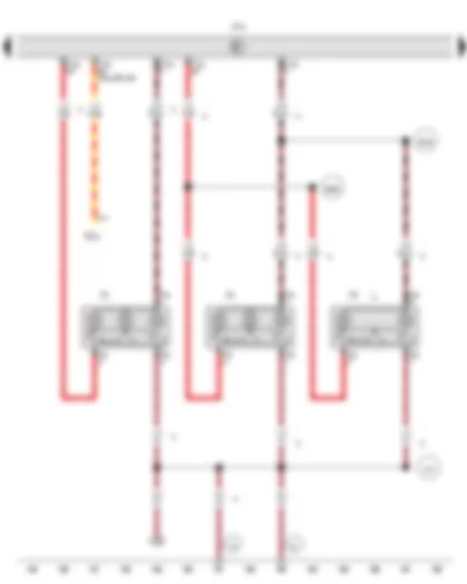 Wiring Diagram  VW AMAROK 2013 - Front interior light - Centre interior light
