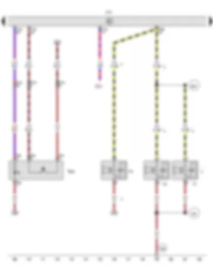 Wiring Diagram  VW AMAROK 2013 - Hazard warning lights button - Treble horn - Bass horn