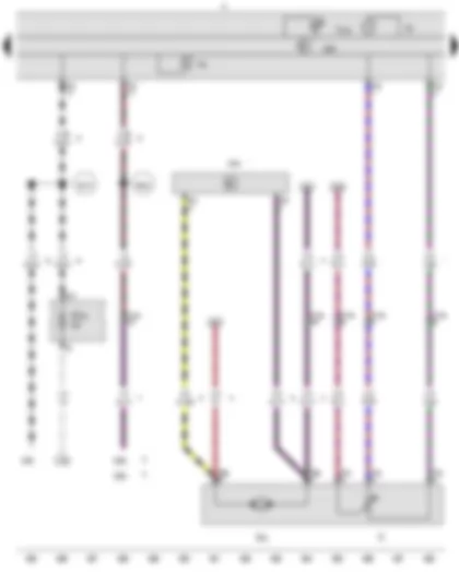 Wiring Diagram  VW AMAROK 2013 - Fuel gauge - Fuel pump - Ignition and starter key warning system buzzer and gong - Fuel pump control unit - Dash panel insert - Reserve fuel warning lamp