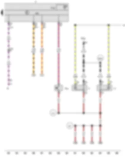 Wiring Diagram  VW AMAROK 2013 - Parking brake contact switch - Dash panel insert - Radio - Electric socket - Cigarette lighter