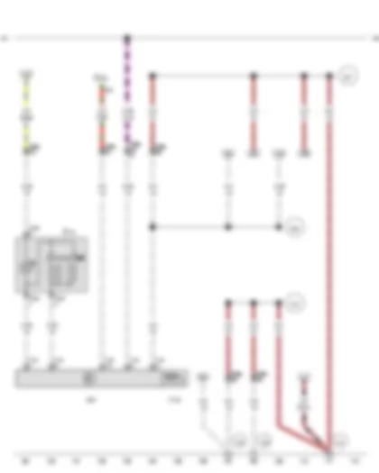 Wiring Diagram  VW AMAROK 2013 - Front passenger side window regulator button - Front passenger door control unit - Fuse 49 on fuse holder C - Front passenger side window regulator motor