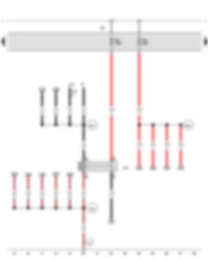 Wiring Diagram  VW AMAROK 2013 - Terminal 15 voltage supply relay - Fuse holder A