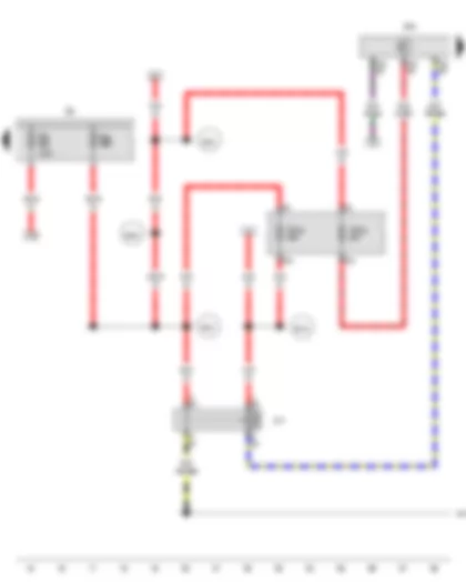 Wiring Diagram  VW AMAROK 2013 - Main relay - Engine control unit - Fuse 4 in fuse holder A - Fuse 23 on fuse holder C - Fuse 38 on fuse holder C