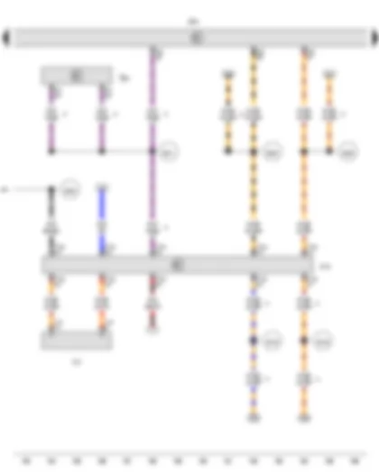 Wiring Diagram  VW AMAROK 2013 - Cruise control system switch - Engine control unit