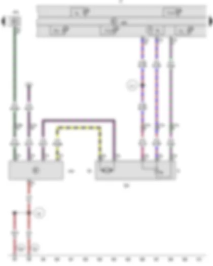 Wiring Diagram  VW AMAROK 2013 - Fuel gauge sender - Fuel system pressurisation pump - Fuel pump control unit - Engine control unit - Dash panel insert