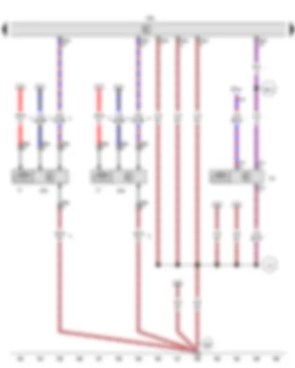 Wiring Diagram  VW AMAROK 2013 - Radiator fan control unit - Engine control unit - Fuse 34 on fuse holder C - Continued coolant circulation pump