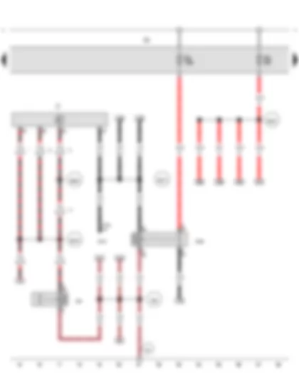 Wiring Diagram  VW AMAROK 2013 - Ignition/starter switch - Starter motor relay - Terminal 15 voltage supply relay - Fuse holder A