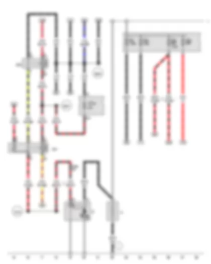 Wiring Diagram  VW AMAROK 2012 - Battery - Starter - Starter relay 1 - Starter relay 2 - Fuse 1 in fuse holder A - Fuse 5 in fuse holder A