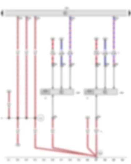 Wiring Diagram  VW AMAROK 2012 - Radiator fan control unit - Engine control unit - Radiator fan