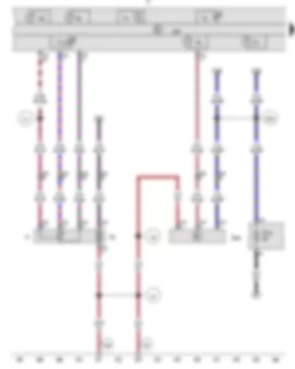 Wiring Diagram  VW AMAROK 2012 - Fuel system pressurisation pump - Oil level and oil temperature sender - Dash panel insert - Fuse 42 on fuse holder C