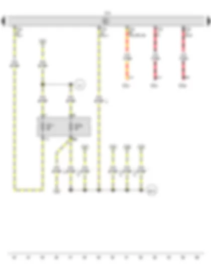 Wiring Diagram  VW AMAROK 2013 - Onboard supply control unit - Fuse 17 on fuse holder C - Fuse 28 on fuse holder C