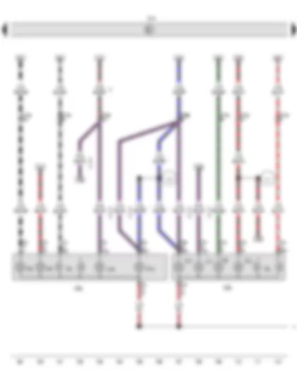 Wiring Diagram  VW AMAROK 2013 - Onboard supply control unit - Left tail light - Right tail light