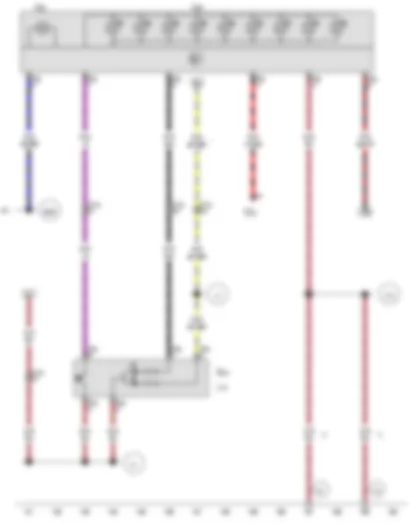 Wiring Diagram  VW AMAROK 2013 - Load area illumination switch - Additional brake light bulb - Load area illumination bulb