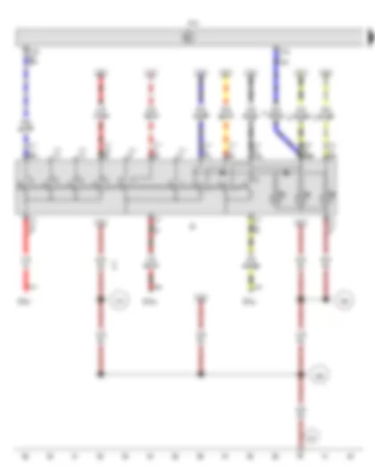 Wiring Diagram  VW AMAROK 2014 - Light switch - Onboard supply control unit