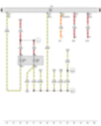 Wiring Diagram  VW AMAROK 2014 - Onboard supply control unit - Fuse 20 on fuse holder C - Fuse 22 on fuse holder C