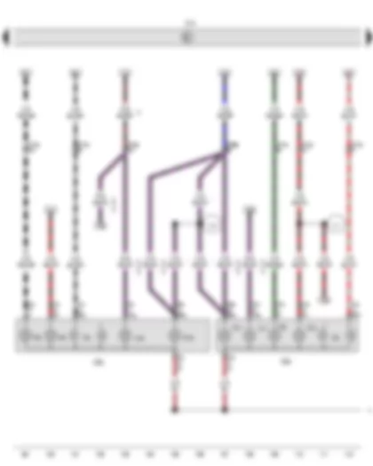 Wiring Diagram  VW AMAROK 2014 - Onboard supply control unit - Left tail light - Right tail light