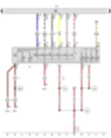 Wiring Diagram  VW AMAROK 2014 - Light switch - Onboard supply control unit