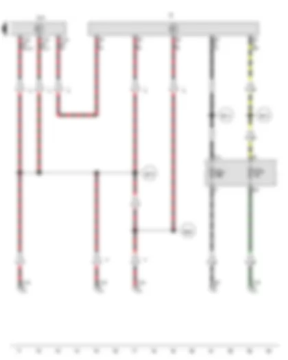 Wiring Diagram  VW AMAROK 2014 - Onboard supply control unit - Fuse 31 on fuse holder C - Fuse 52 on fuse holder C