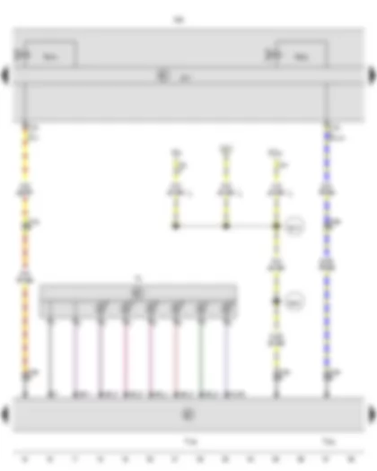 Wiring Diagram  VW AMAROK 2014 - Tiptronic switch - Gear selector position P switch - Gearbox - Selector lever position display