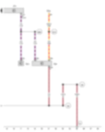 Wiring Diagram  VW AMAROK 2015 - Rain and light sensor - Onboard supply control unit