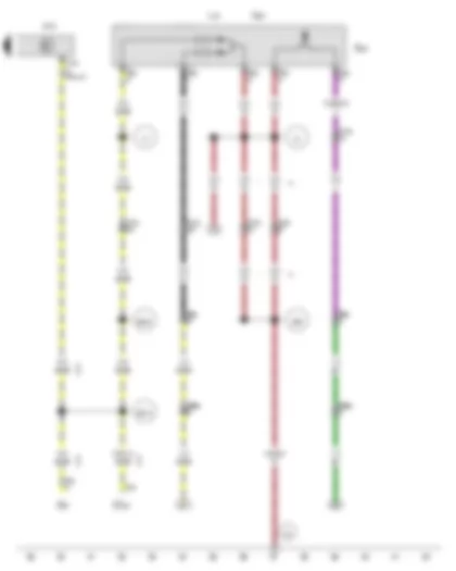 Wiring Diagram  VW AMAROK 2014 - Load area illumination switch - Onboard supply control unit